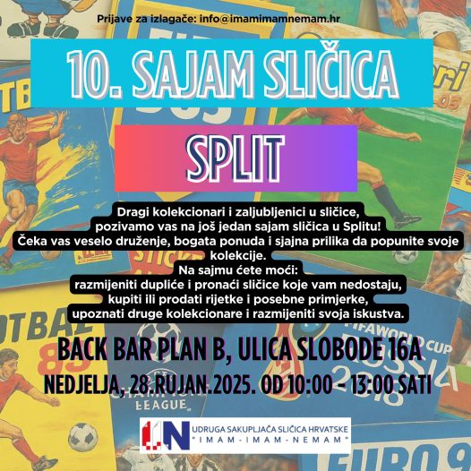 pozivnica za deseti sajam slicica udruge imam imam nemam