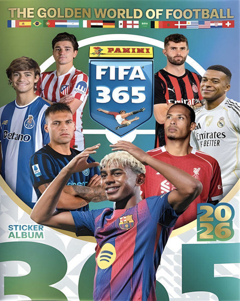 naslovnica fifa 365 panini album 2026